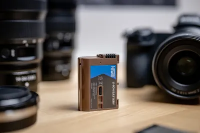 Bateri për aparat fotografik Newell EN-EL15C, 2300mAh, me USB-C, gri - 4