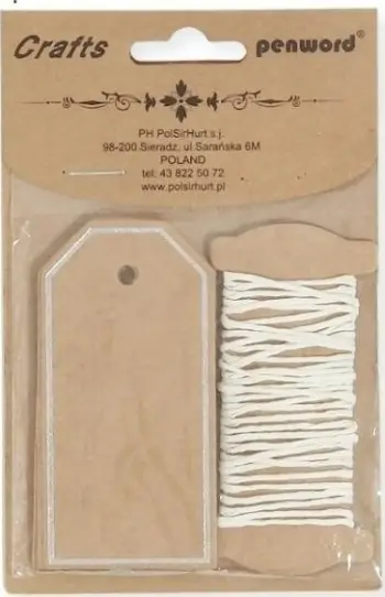 Etiketë dhuratash pa markë Gift Tag, letër dekorative, shumëngjyrëshe