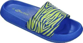 Pantofla për gra BECO Zebra Vibes, EVA, me shirit ngjitës, blu jeshile