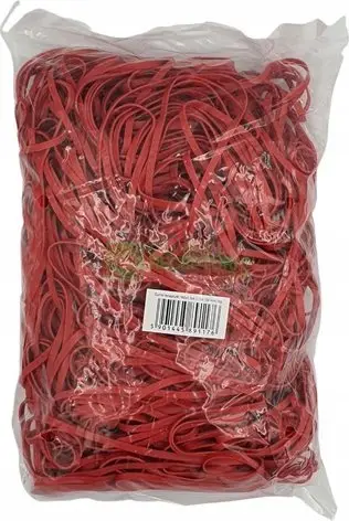 Lastikë gome Rubber Bands 160x1.3x4.0, 1kg, jeshilë