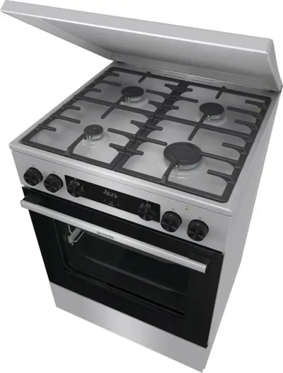 Shporet me gaz dhe furrë elektrike Gorenje G600 GKS6C71XF, 4 vatra, 71L, inox - 3