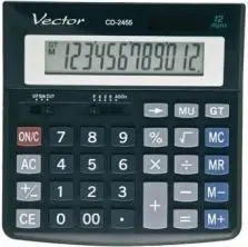 Kalkulator tavoline Casio VECTOR KAV CD-2455, ekran 12-shifror, funksion marzhi