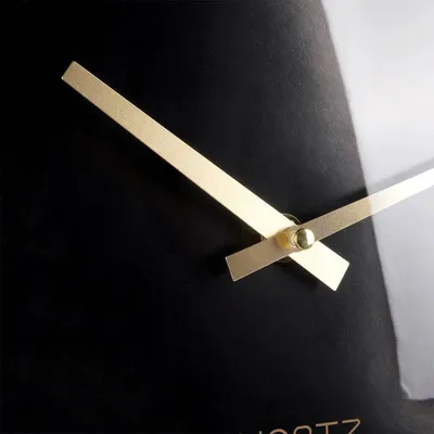 Orë muri Classic, 30cm, e zezë me akrepa ari - 4
