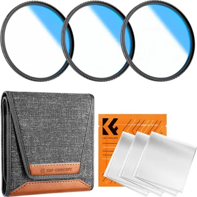 Filter UV për lente K&F Concept K Series, 62mm, xham optik me shumë shtresa, ultra i hollë - 3