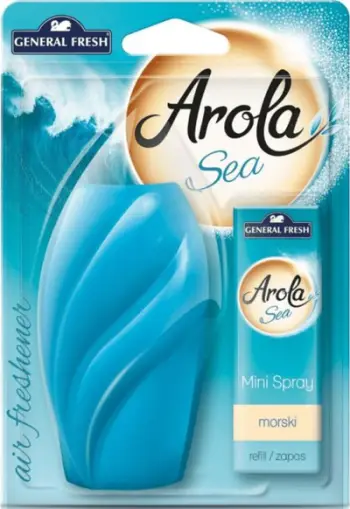 Freskues ajri General Fresh Arola Sea Mini Spray, pajisje me rimbushje, 15ml, blu