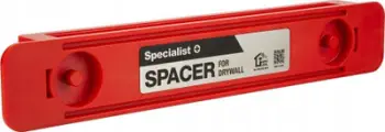 Distancues ndërtimi Specialist+ Spacer, 40cm, për profile gipsi, i kuq