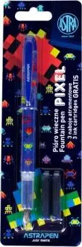 Stilolaps Astra Pixel + fishekë, i kaltër i errët