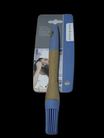 Luge silikoni me mbajtese druri 22.5X2.5X2.5cm , blu dhe e bardhë . UNIMIKS