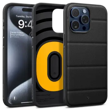 Kuti mbrojtëse Spigen Caseology Athlex për iPhone 15 Pro Max, dy shtresa, Active Black