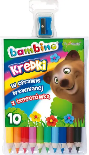 Set ngjyra druri +mprehëse Majewski BAMBINO, 10 ngjyra