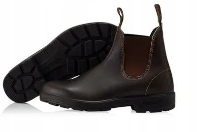 Çizme Blundstone Original Stout Brown, lëkurë natyrale, taban rezistent, kafe të errëta - 2