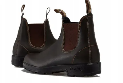 Çizme Blundstone Original Stout Brown, lëkurë natyrale, taban rezistent, kafe të errëta - 4