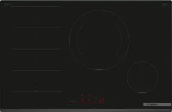 Pllitë inkaso me induksion Bosch PXE831HC1E, 80cm, 4 zona gatimi, e zezë