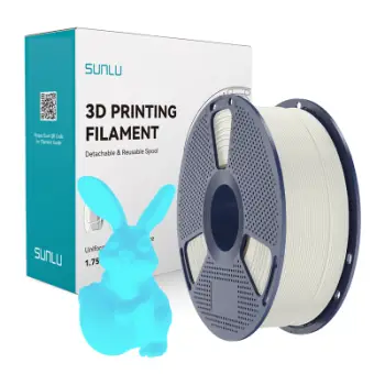 Filament 3D SUNLU PLA Glow in the Dark, 1.75 mm, 1 kg, i bardhë blu