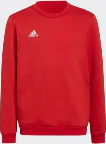 Bluze sportive për fëmijë Adidas Entrada 22 Sweat Jr H57473, pambuk, e kuqe
