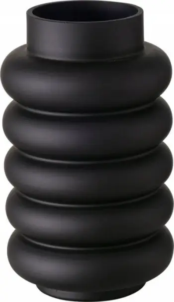 Vazo dekorative Boltze Home Ribbo, Ø15 cm, 25 cm, e bardhë