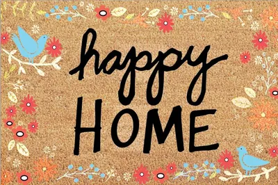 Tapet hyrës Heinner Home Happy, 40x60 cm, antirrëshqitës, natyral - 1