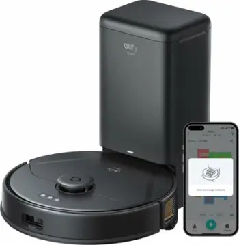 Robot fshirëse me vakum Eufy Clean X8 Pro, 0.335L, vetëshkarkim, i zi