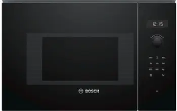 Furrë me mikrovalë e integruar Bosch BFL524MB0, 20L, 800W, e zezë