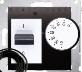 Termostat muror Kontakt-Simon DRT10Z.02/48, 5-40°C, 230 V, antracit