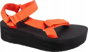 Sandale për femra Teva Flatform Universal 1008844 TGLY, platformë, të zeza me portokalli