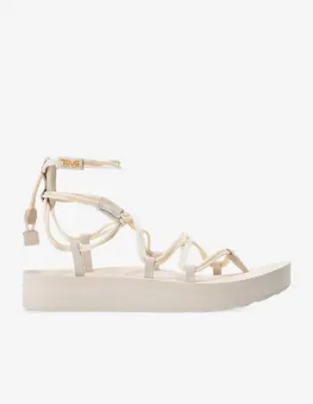 Sandale femrash Teva Midform Infinity Coconut 1127890, platformë mesatare, e kremtë