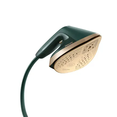 Hekur vertikal me avull Philips Ais6020/70, bazë me dërrasë të integruar, depozitë uji, jeshile e errët - 5