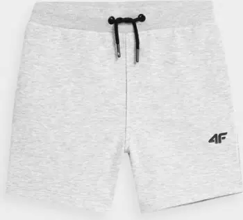 Short sportiv 4F 4FJSS23TSHOM048, Regular Fit, brez elastik, gri e hapur