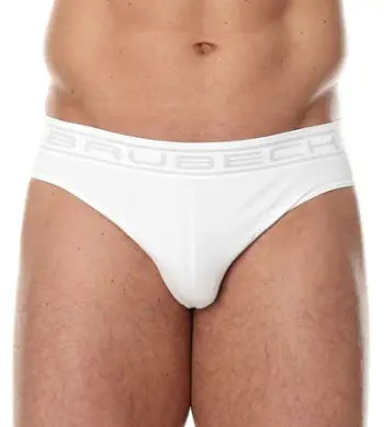 Mbathje për meshkuj Brubeck Comfort, pambuk, XXL, të bardha