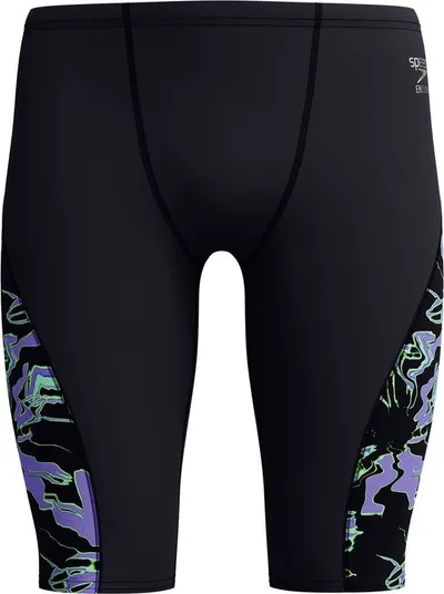 Rroba banje për meshkuj Speedo Club Training Splice Jammer, kompresion i lartë, rezistente ndaj klorit, zi blu - 1