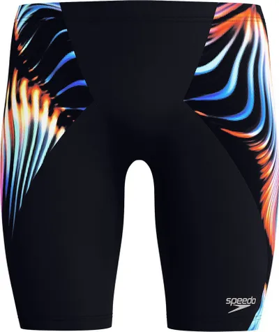 Rroba banje për meshkuj Speedo Club Training V-Cut Jammer, Endurance+, blu navy e kuqe - 1