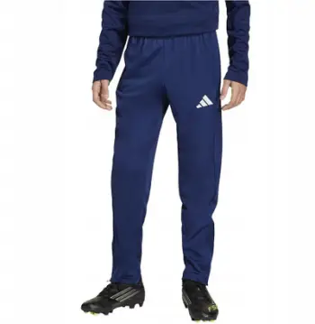 Pantallona sportive për fëmijë Adidas Entrada 26, unisex, madhësia L, blu navy me të bardha