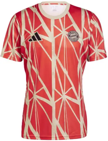 Bluzë sportive adidas FC Bayern Pre-Match JSY M JD8335, për meshkuj, e kuqe