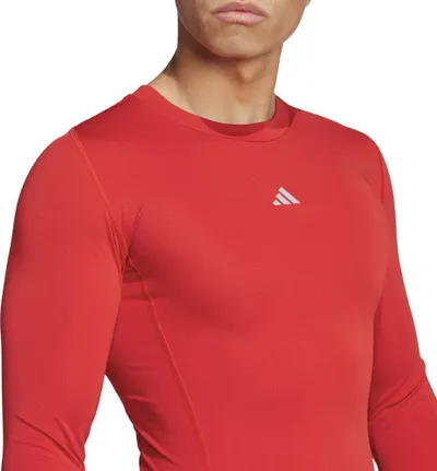 Bluzë sportive Adidas Techfit Long Sleeve Tee M JP2926, mëngë të gjata, kompresion, e zezë - 4