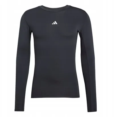 Bluzë termale adidas Techfit JP2944 për meshkuj, me mëngë të gjata, e zezë - 1