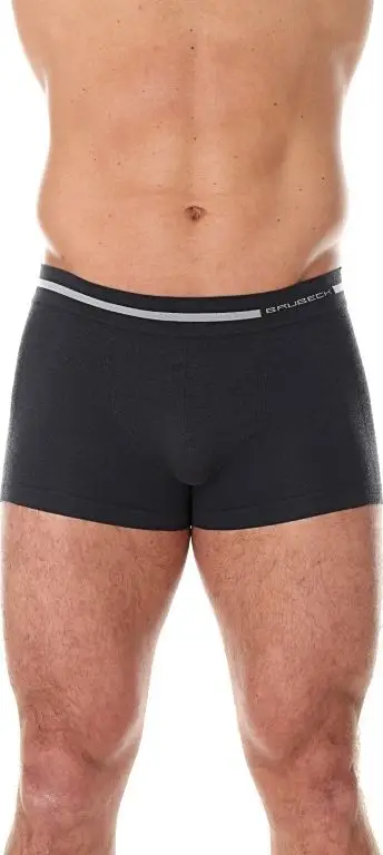 Bokserë meshkujsh Brubeck BX10430 Comfort Wool, lesh Merino, masa L, gri grafit