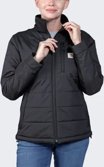 Xhaketë Carhartt Rugged Flex Insulated, tekstile, për dimër, e zezë