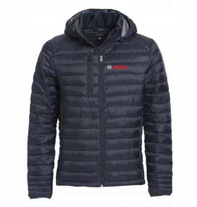 Xhup për meshkuj Clique Hudson Quilted Jacket, me kapuç, pufer, i zi, L - 1