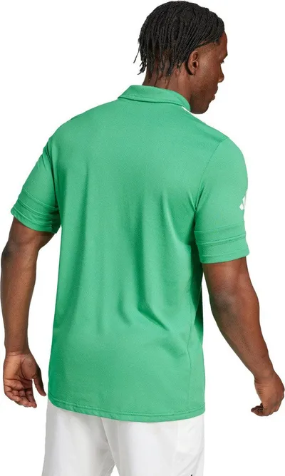 Bluzë polo Adidas Squadra 25 M JY3416, për meshkuj, material poliestër dhe pambuk, e bardhë - 2