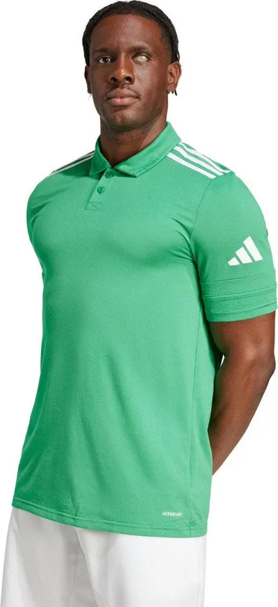 Bluzë polo Adidas Squadra 25 M JY3416, për meshkuj, material poliestër dhe pambuk, e bardhë - 3