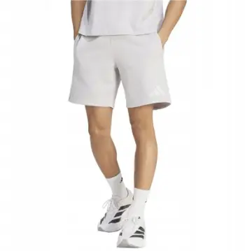 Pantallona të shkurtra Adidas Entrada 26, fleece, me litar, të bardha