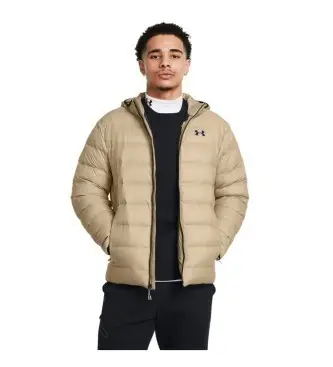Xhaketë puffer Under Armour Legend, izolim me pupla, teknologji UA Storm, e zezë