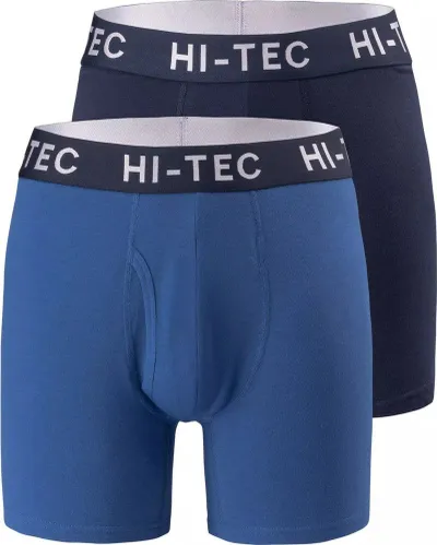 Boksa meshkuj Hi Tec MIBIO, set 2 copë, pambuk elastik, blu e kaltër dhe blu e errët - 1
