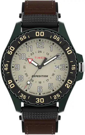 Orë për meshkuj Timex Expedition Acadia Rugged Mixed Material TW4B26500, kafe