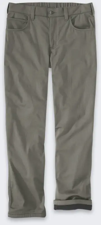 Pantallona pune Carhartt Force Straight Lined, W32 L32, tekstil, ngjyrë ulliri