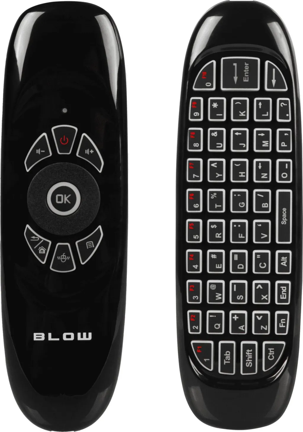 Pilot TV Blow KS-3, Air Mouse Bluetooth, tastierë QWERTY, i zi - 2