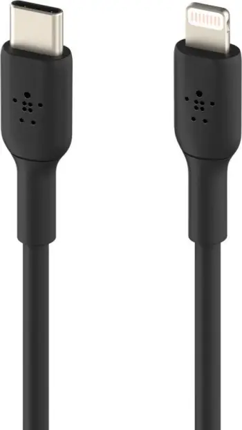 Kabllo Belkin BoostCharge USB-C në Lightning, 1m, MFI, i zi