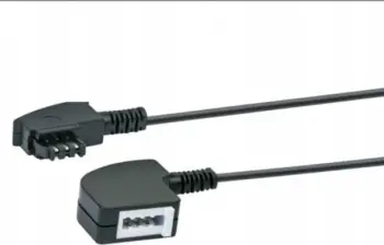 Kabllo telefonike Schwaiger TAE F në TAE F, 6m, i zi