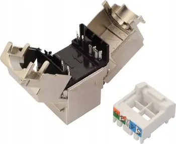 Keystone rrjeti Solarix CAT5E STP, RJ45, set 24 copë, i zi