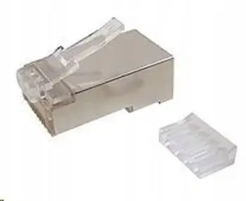 Konektor rrjeti Solarix RJ45 CAT6 STP, i ekranizuar, 8p8c, paketim 100 copë